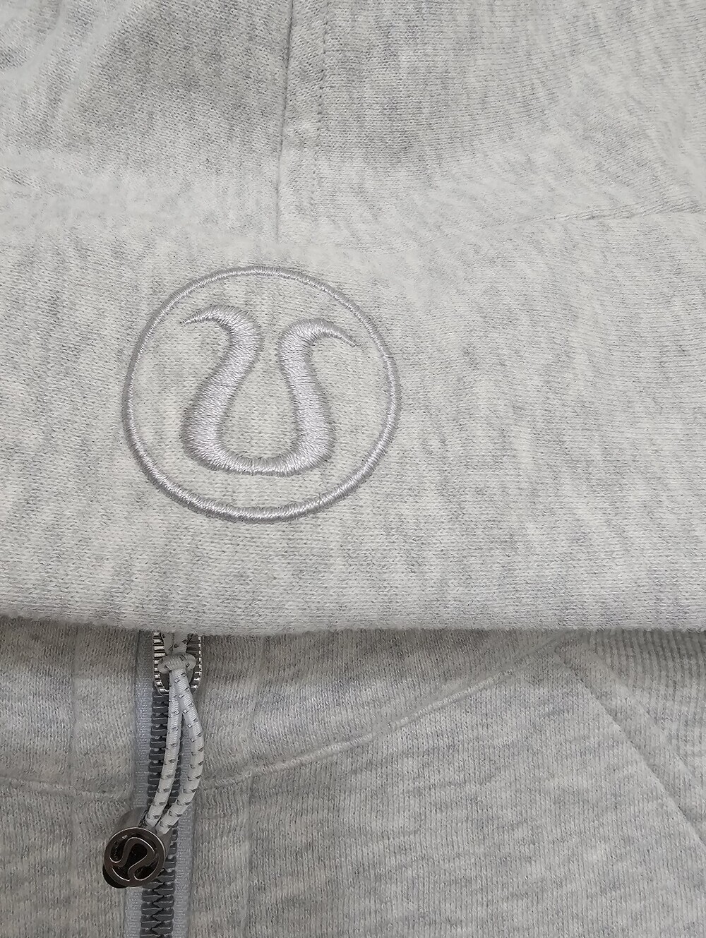 lululemon Scuba Oversized Light Heather Gray Half-Zip Hoodie Sweater SizeXl/XLL - Picture 9 of 16